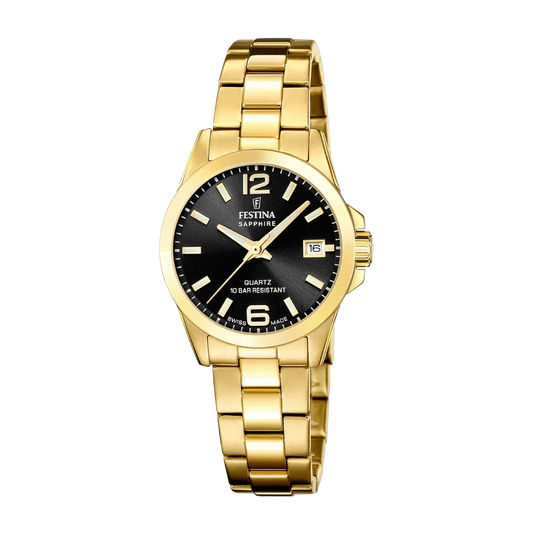 Festina Swiss Classic Sapphire 29mm Black Dial Women's Watch F20050/4