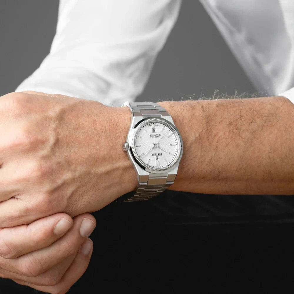 Festina Swiss Rivé 40mm Silver Dial Men's Watch F20051/1