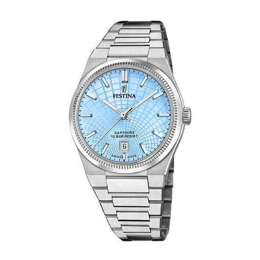 Festina Swiss Rivé 40mm Blue Dial Men's Watch F20051/3