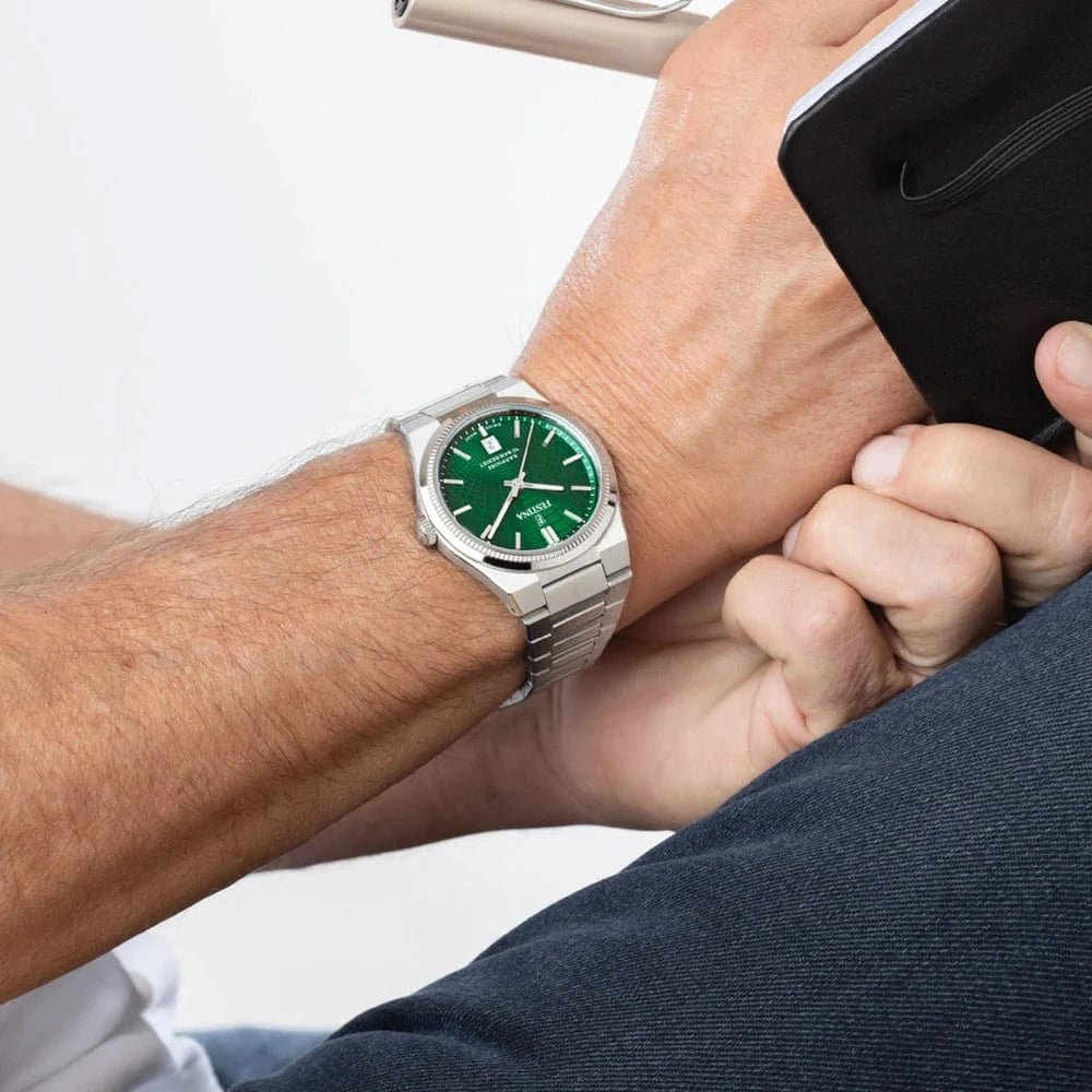 Festina Swiss Rivé 40mm Green Dial Men's Watch F20051/5