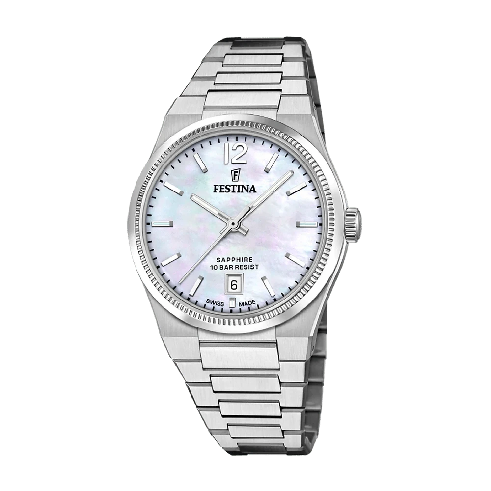 Festina Swiss Rivé 35mm Mother of Pearl Dial Women's Watch F20052/1