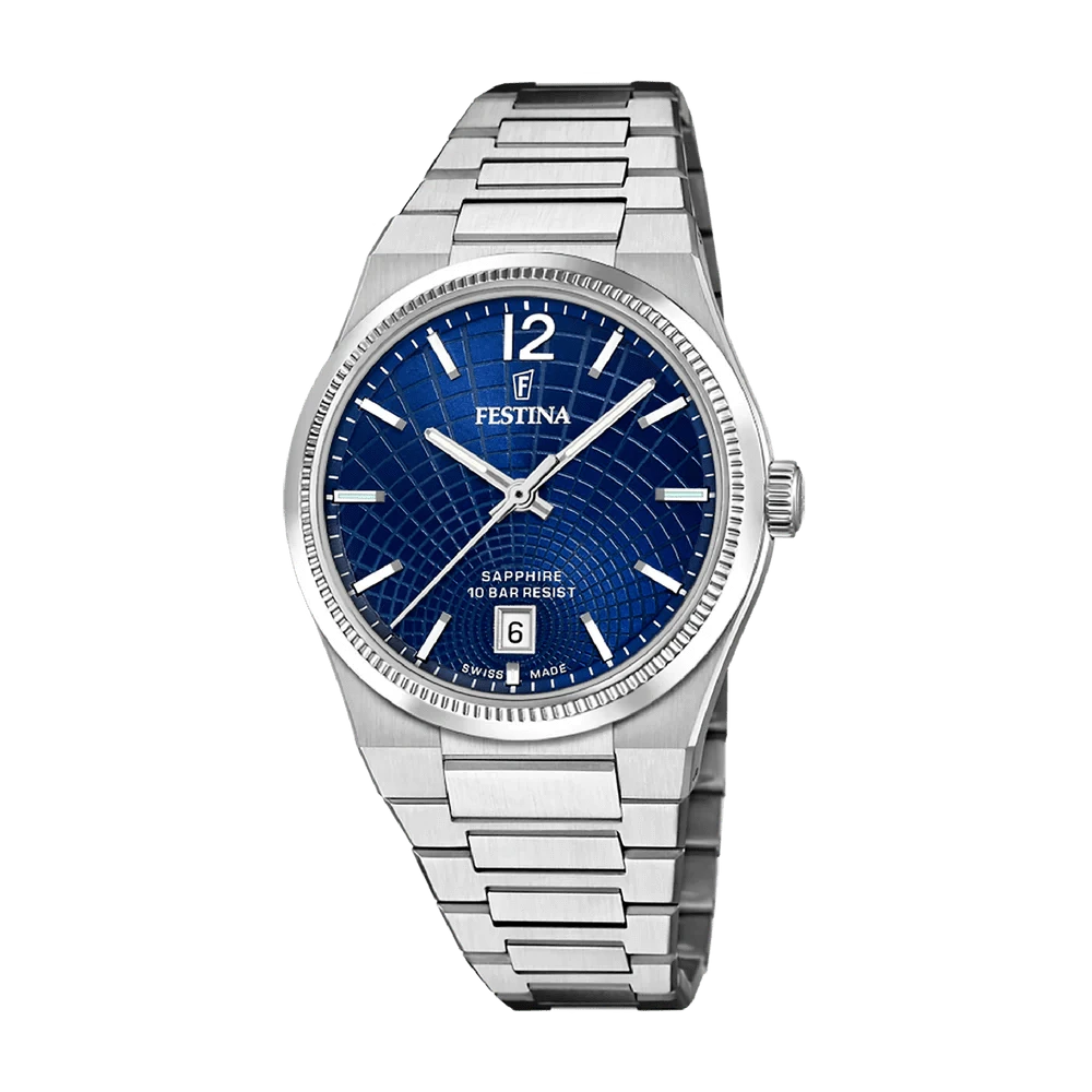 Festina Swiss Rivé 35mm Blue Dial Women's Watch F20052/7