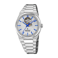Festina Swiss Made 40mm Rivé Open Heart Silver Dial Men's Watch F20053/1
