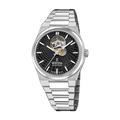 Festina Swiss Made 40mm Rivé Open Heart Black Dial Men's Watch F20053/4