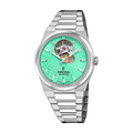 Festina Swiss Made 35mm Rivé Open Heart Green Dial Women's Watch F20054/3