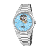 Festina Swiss Made 35mm Rivé Open Heart Blue Dial Women's Watch F20054/4