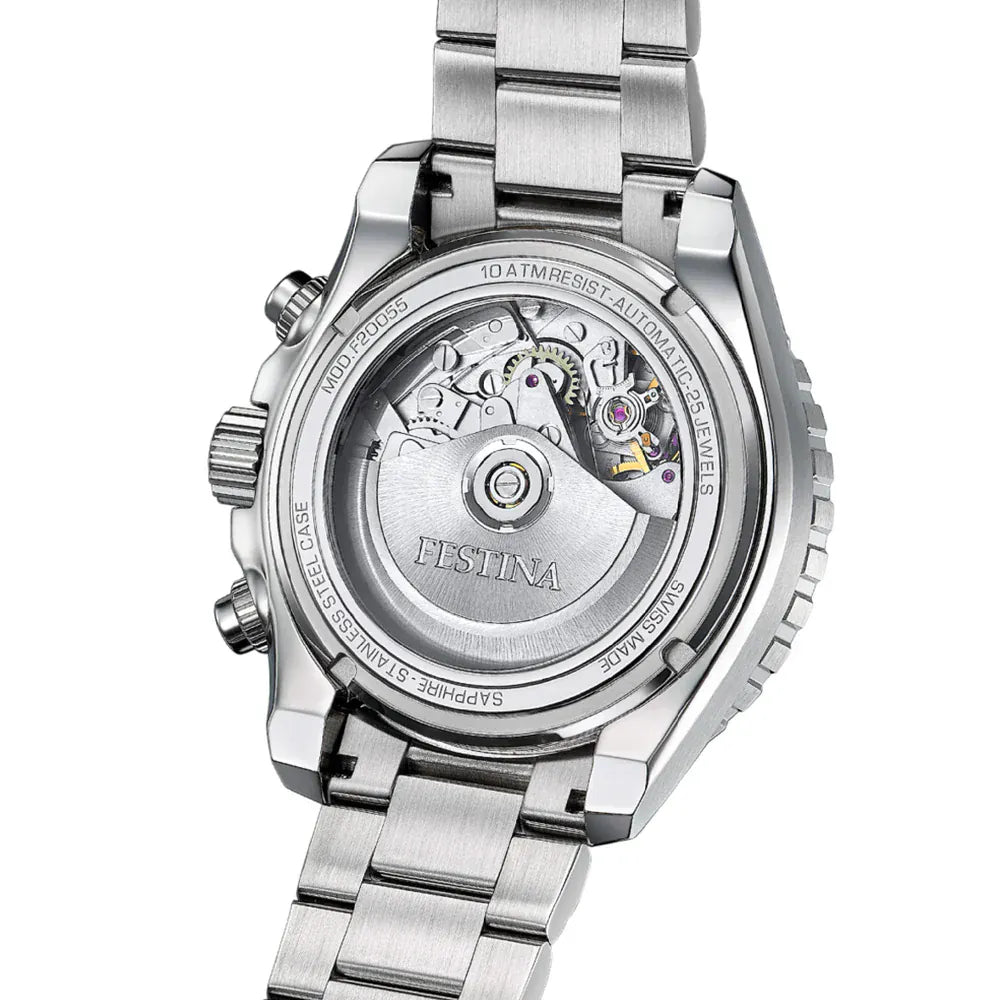 Festina Swiss Made 45mm Aviator North Chrono Blue Dial Men's Watch F20055/3