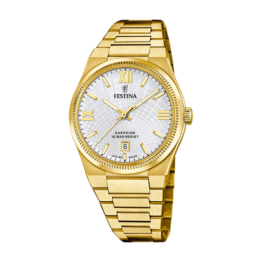 Festina Swiss Rivé 40mm Silver Dial Men's Watch F20057/1