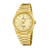 Festina Swiss Rivé 35mm Beige Dial Women's Watch F20058/2