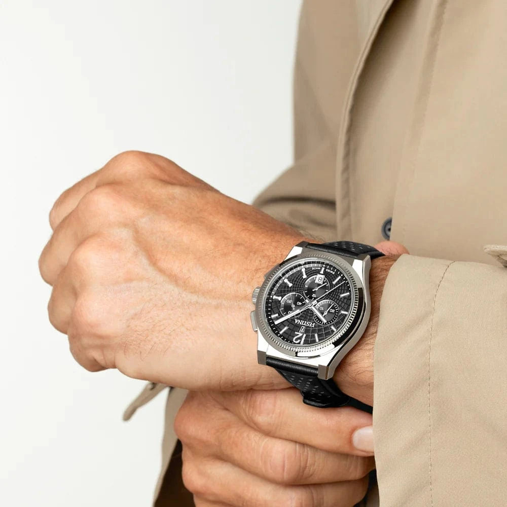 Festina Swiss Rivé Chronograph 42mm Black Dial Men's Watch F20060/4