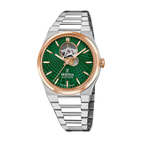 Festina Swiss Made 40mm Rivé Open Heart Green Dial Men's Watch F20061/3
