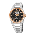 Festina Swiss Made 40mm Rivé Open Heart Black Dial Men's Watch F20061/4