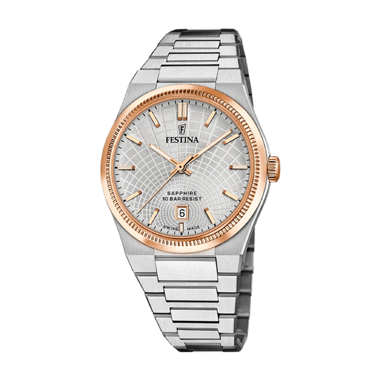 Festina Swiss Rivé 40mm Silver Dial Men's Watch F20065/1