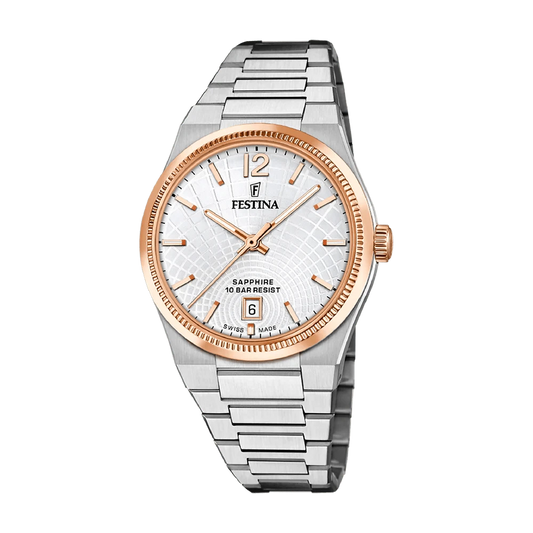 Festina Swiss Rivé 35mm Silver Dial Women's Watch F20066/2