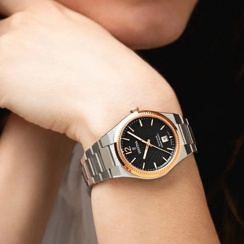 Festina Swiss Rivé 35mm Black Dial Women's Watch F20066/4