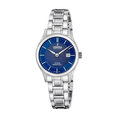 Festina Swiss Made 29mm Blue Dial Women's Watch F20068/5