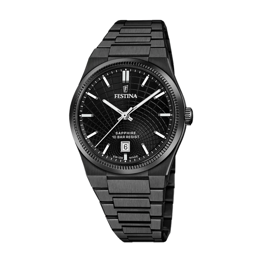 Festina Swiss Rivé 40mm Black Dial Men's Watch F20080/1