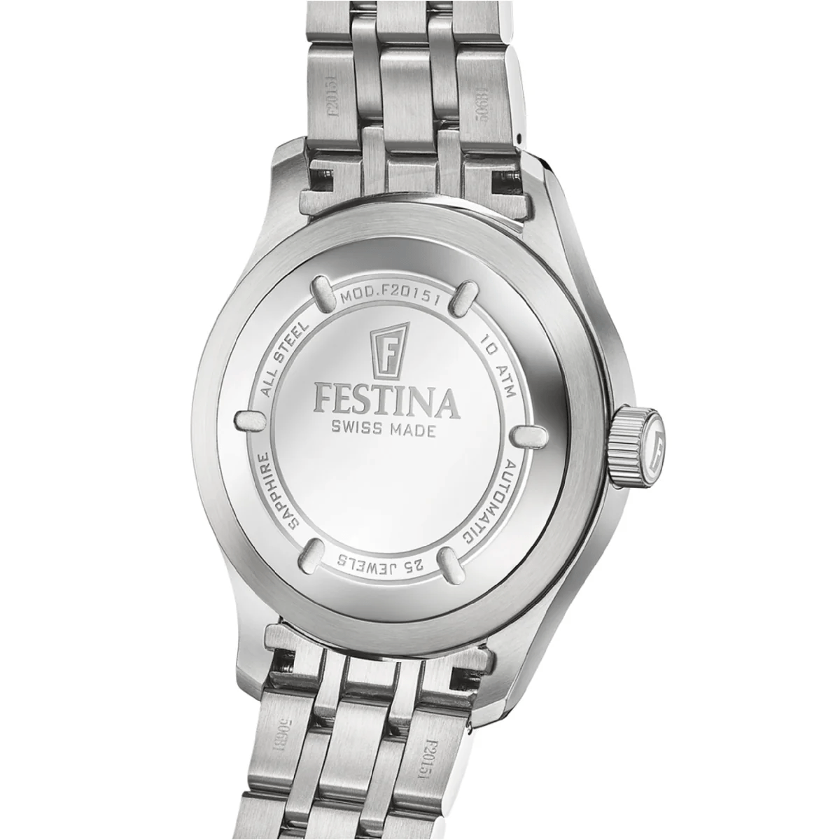 Festina Swiss Made 43mm Aviator North Green Dial Men's Watch F20151/B