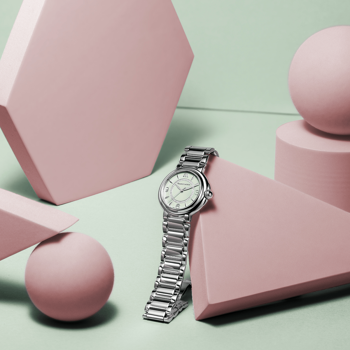 Maurice Lacroix FIABA Colours Edition 32mm Green Dial Women's Watch FA1104-SS002-G20-1