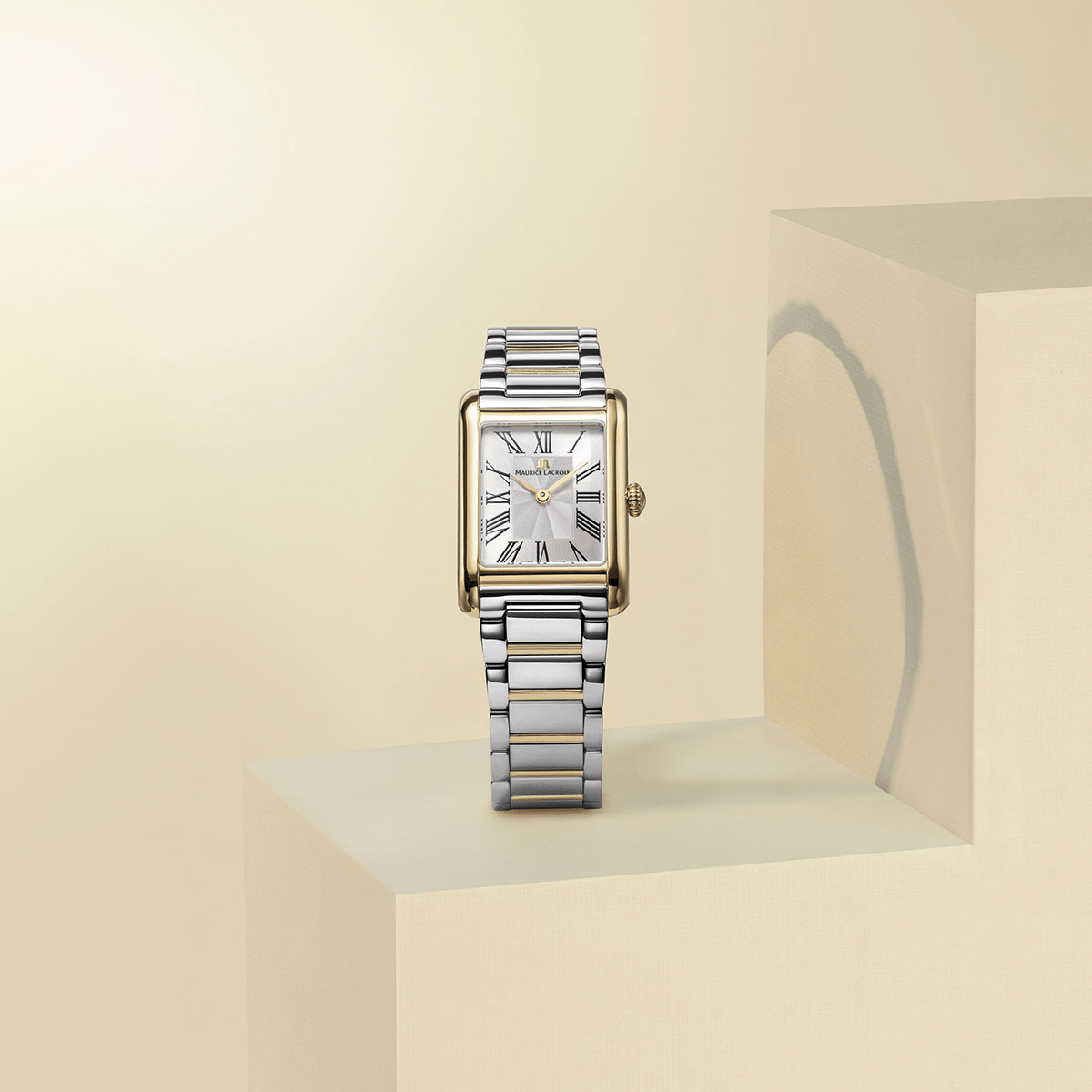 Maurice Lacroix FIABA Square 24mm Silver Dial Women's Watch FA1205-PVY02-110-A