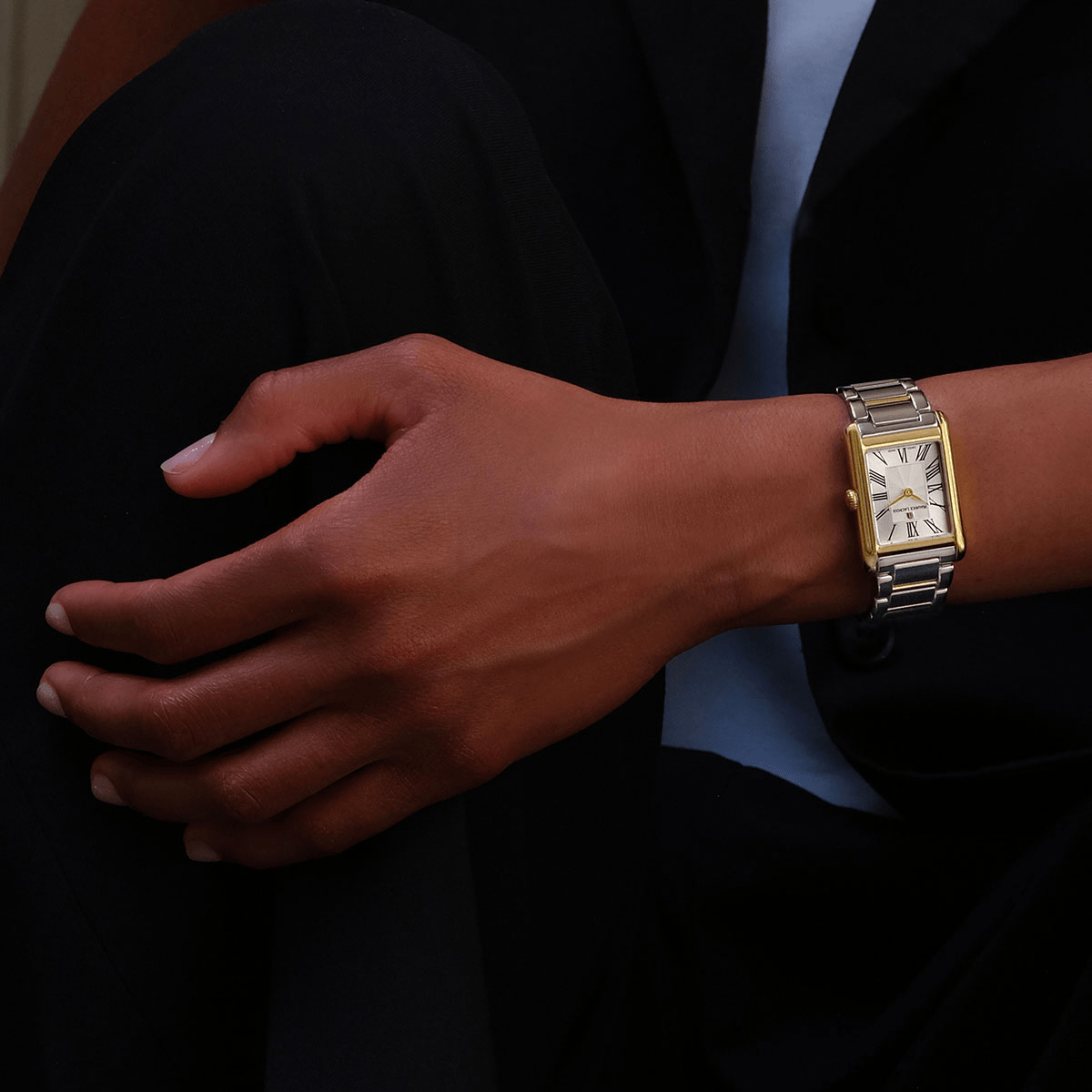 Maurice Lacroix FIABA Square 24mm Silver Dial Women's Watch FA1205-PVY02-110-A