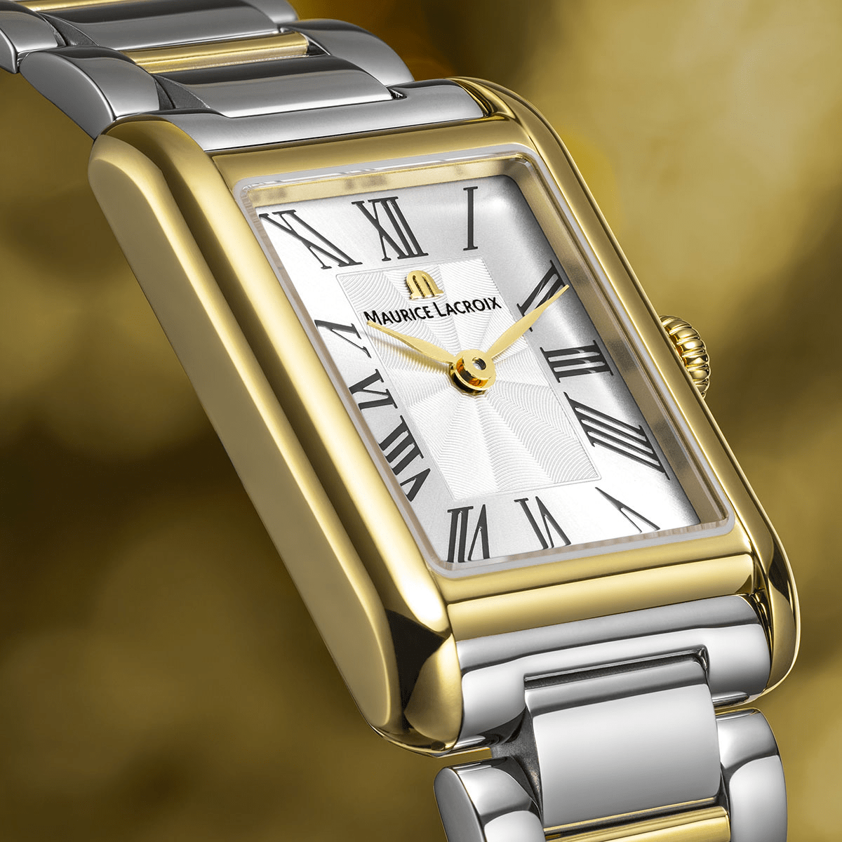 Maurice Lacroix FIABA Square 24mm Silver Dial Women's Watch FA1205-PVY02-110-A