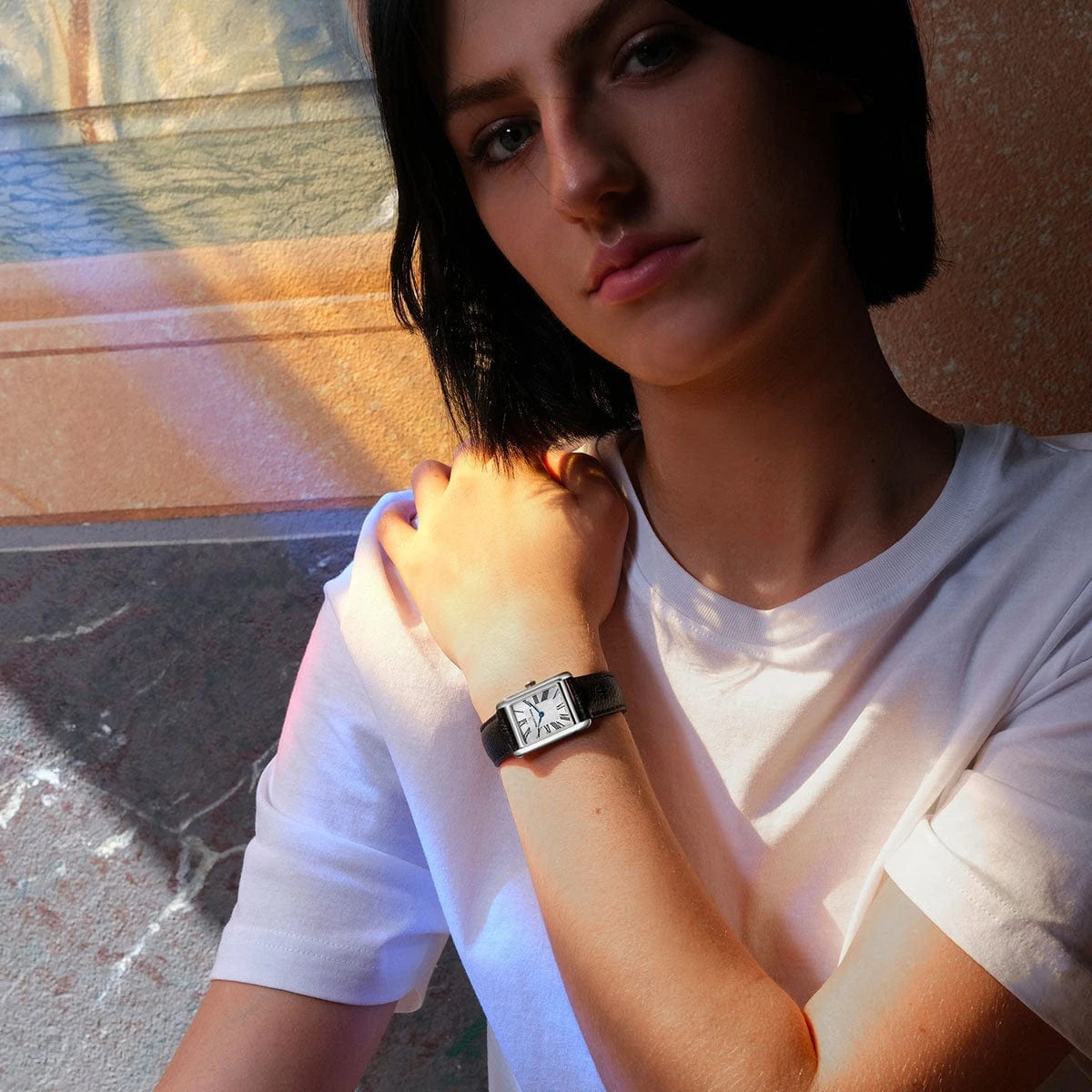 Maurice Lacroix FIABA Square 24mm Silver Dial Women's Watch FA1205-SS001-110-2