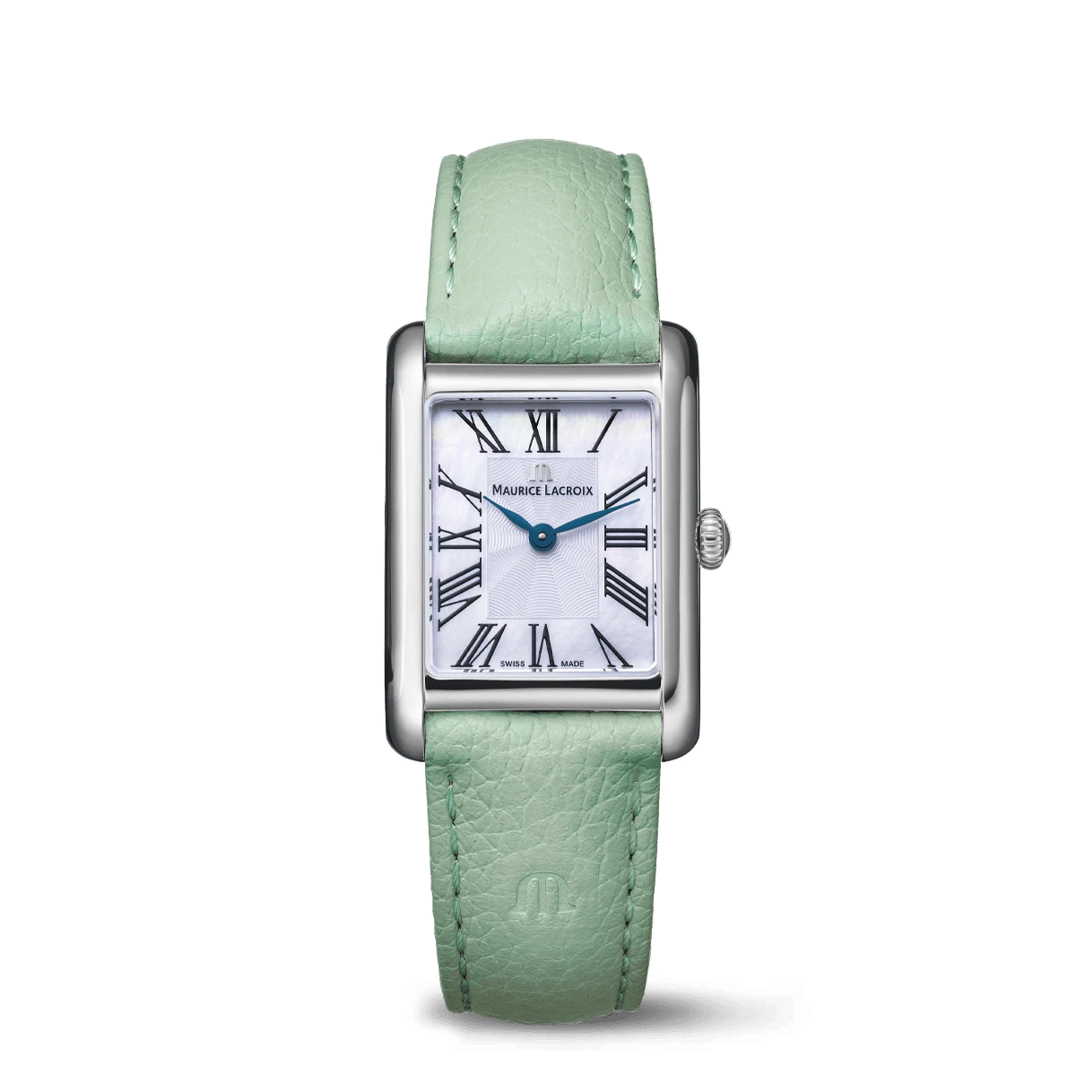 Maurice Lacroix FIABA Square 24mm White Mother of Pearl Dial Women's Watch FA1205-SS001-160-5