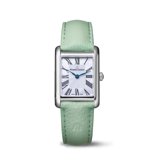 Maurice Lacroix FIABA Square 24mm White Mother of Pearl Dial Women's Watch FA1205-SS001-160-5