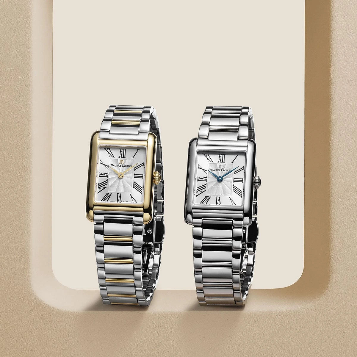 Maurice Lacroix FIABA Square 24mm Silver Dial Women's Watch FA1205-SS002-110-1