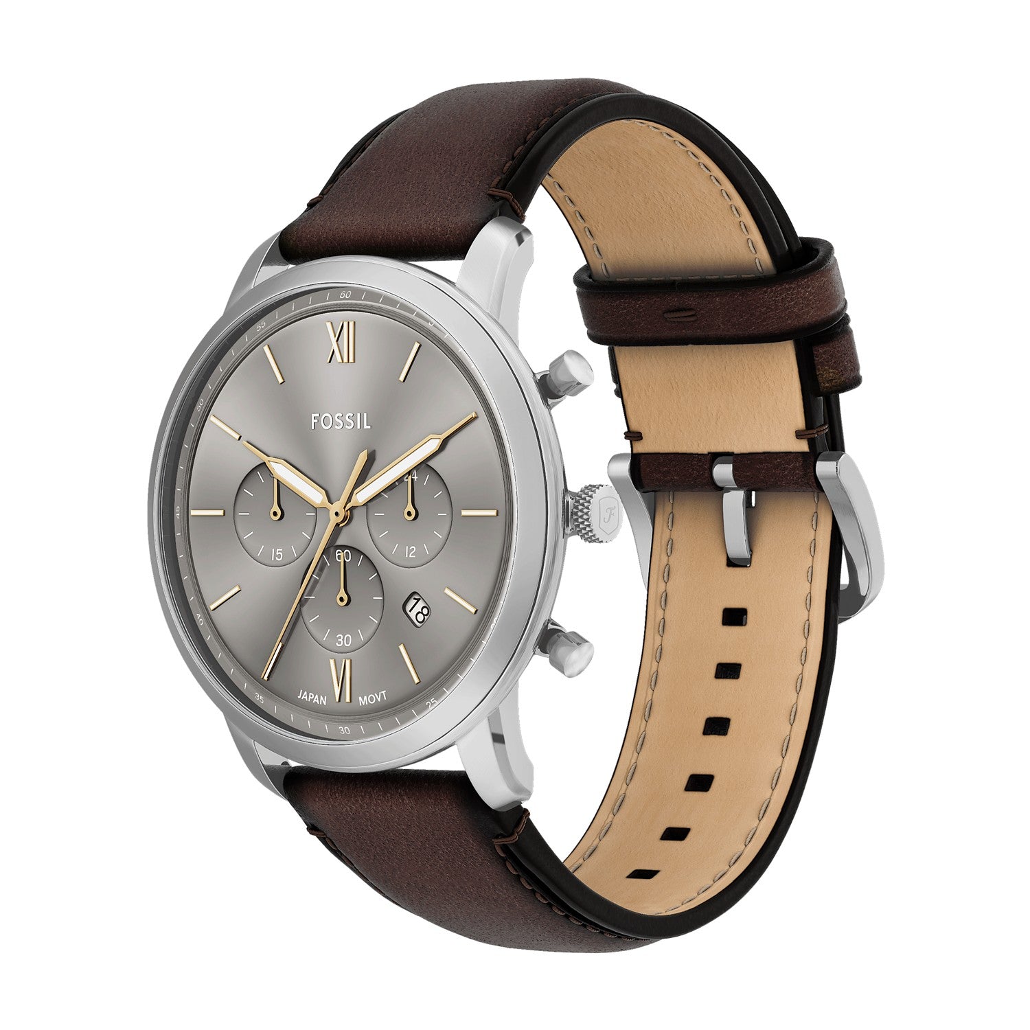 Fossil Neutra 44mm Gray Dial Men's Watch FS6129