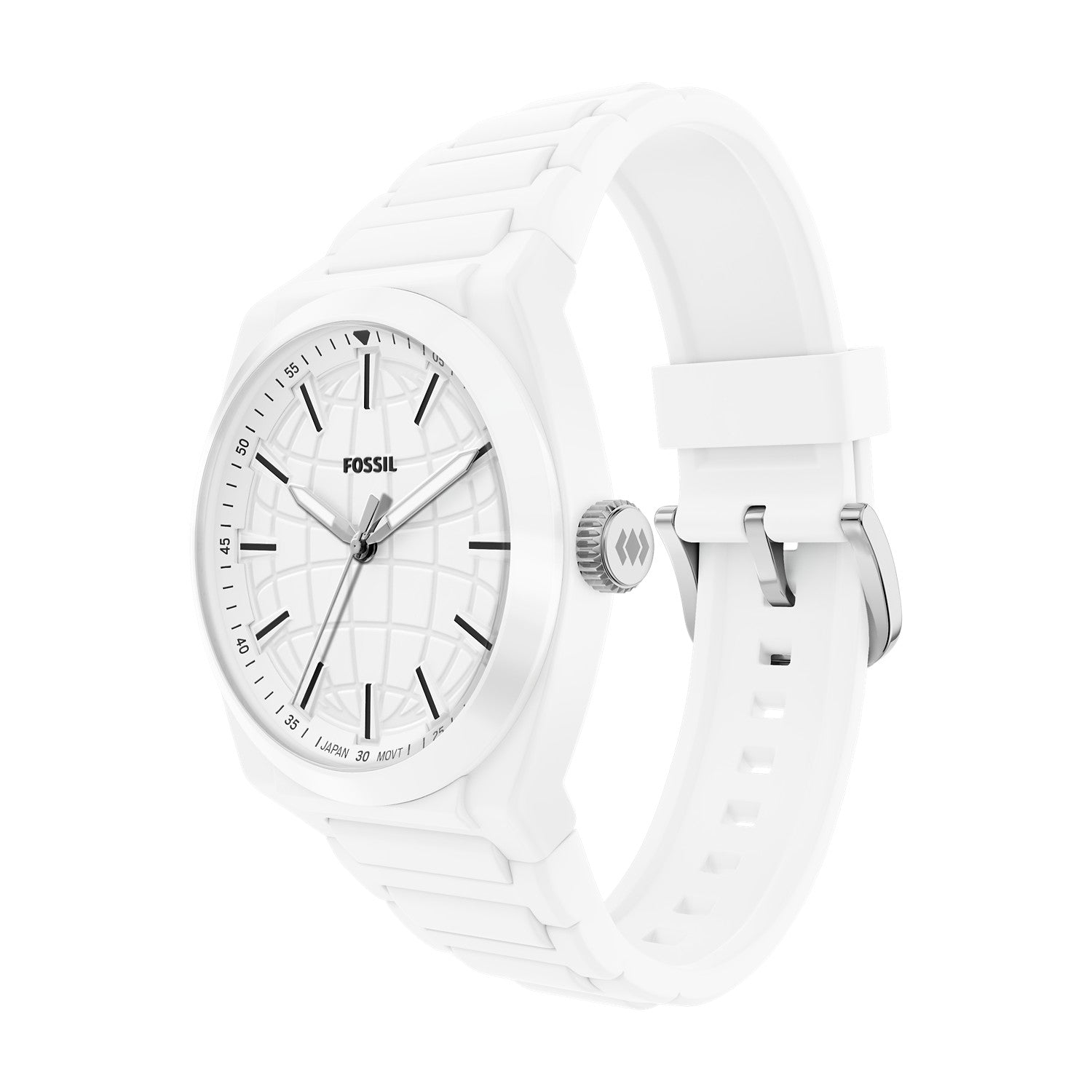 Fossil Everett 42mm White Dial Men's Watch FS6176