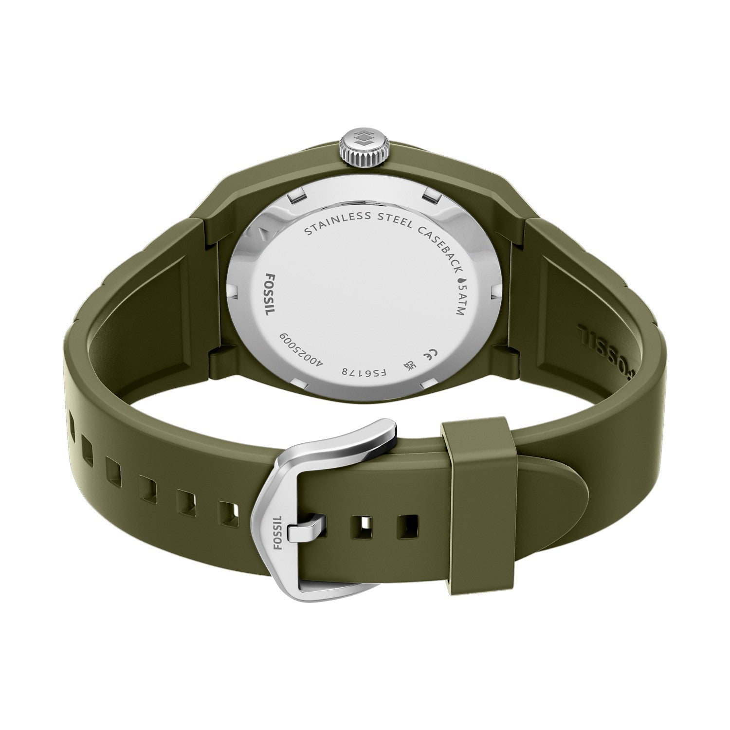 Fossil Everett 42mm Olive Green Dial Men's Watch FS6178