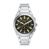 Fossil Everett 44mm Olive Green Dial Men's Watch FS6183