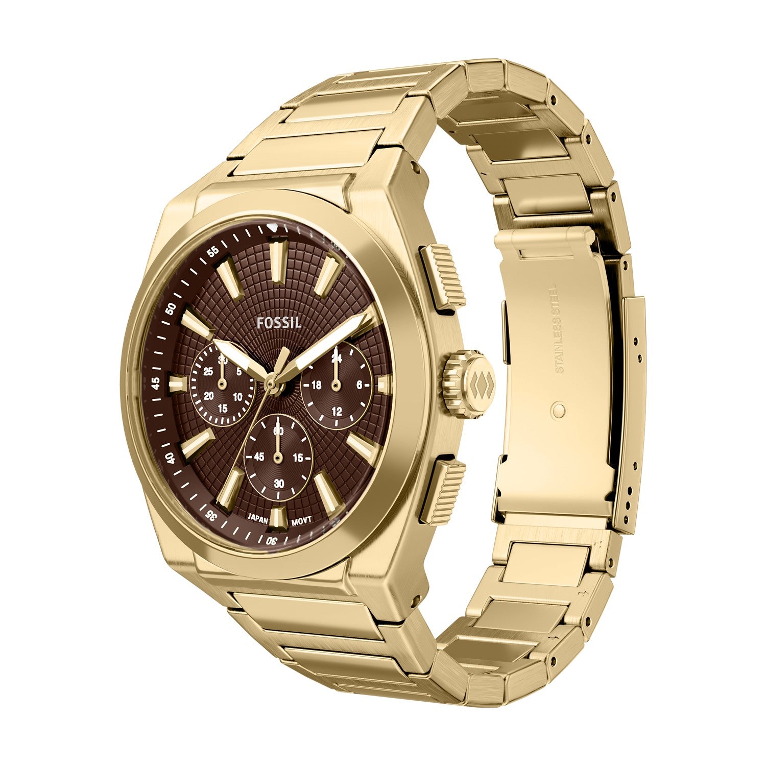 Fossil Everett 44mm Brown Dial Men's Watch FS6184