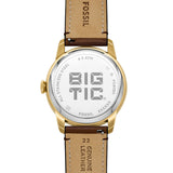 Fossil Townsman Big Tic 42mm Gold Dial Men's Watch FS6190