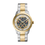 Fossil Townsman Big Tic 42mm Gold Dial Men's Watch FS6193