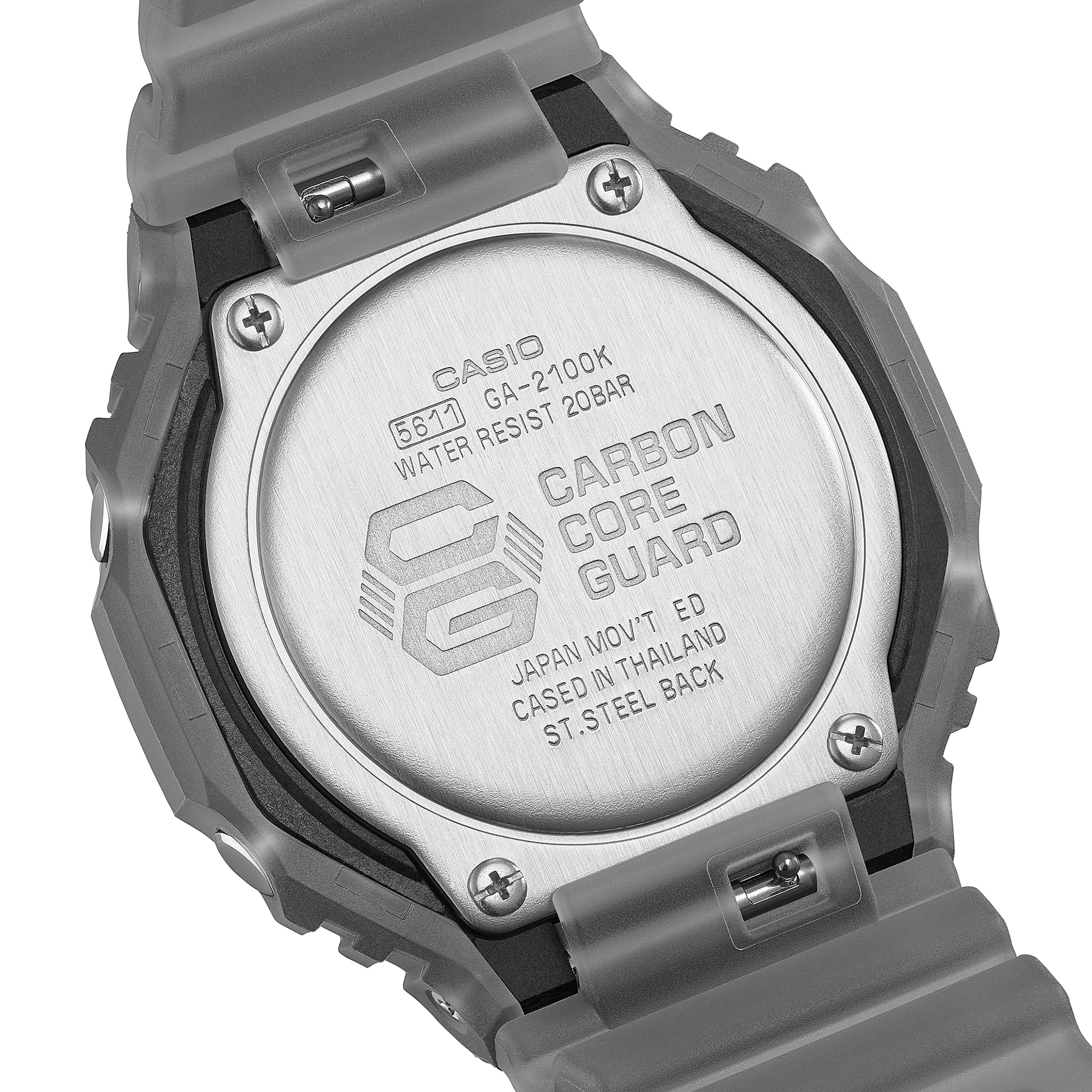 G-Shock Analog-Digital 2100 Series 45.4mm Black/Digital Dial Men's Watch GA2100K-1A