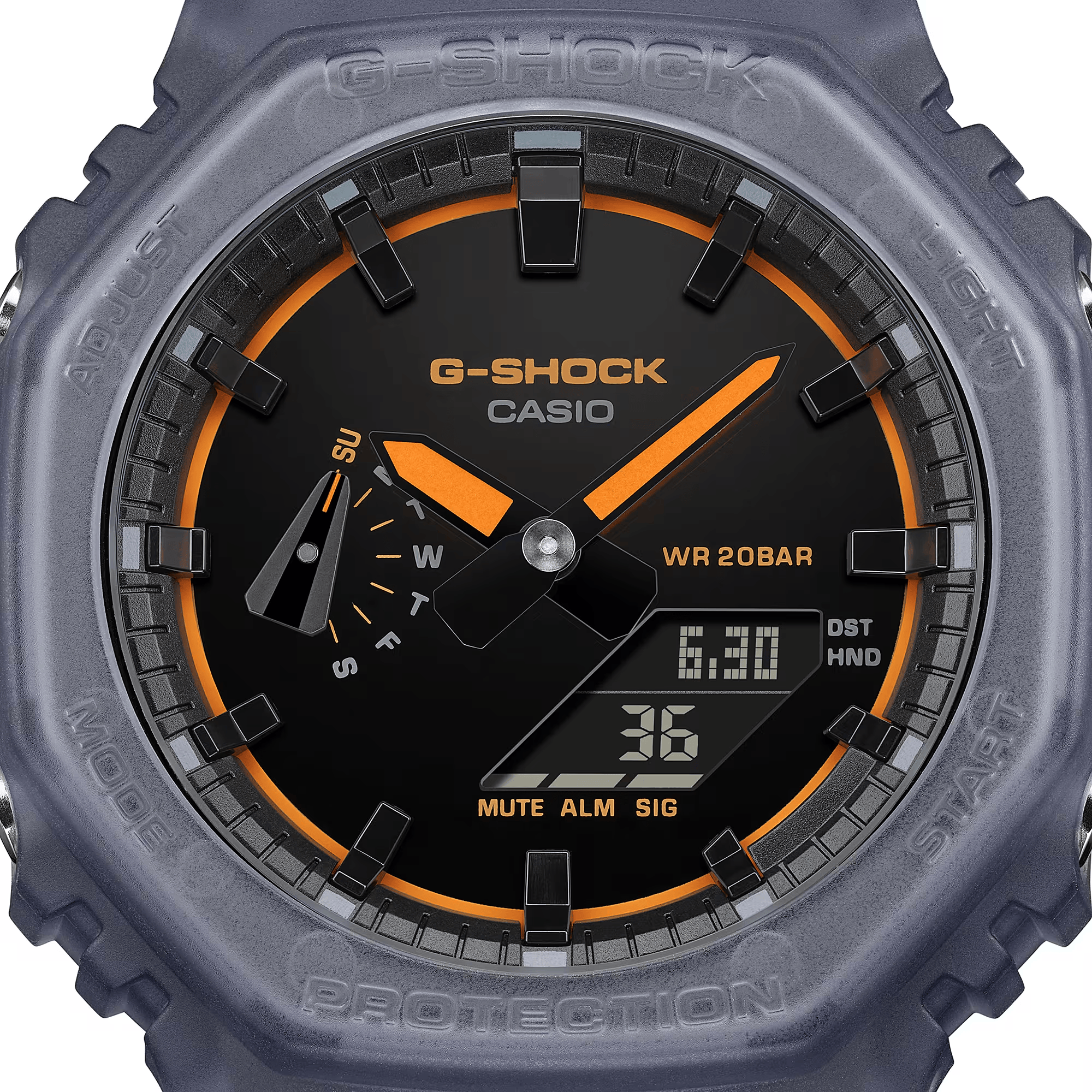 G-Shock Analog-Digital 2100 Series 45.4mm Black/Digital Dial Men's Watch GA2100K-2A