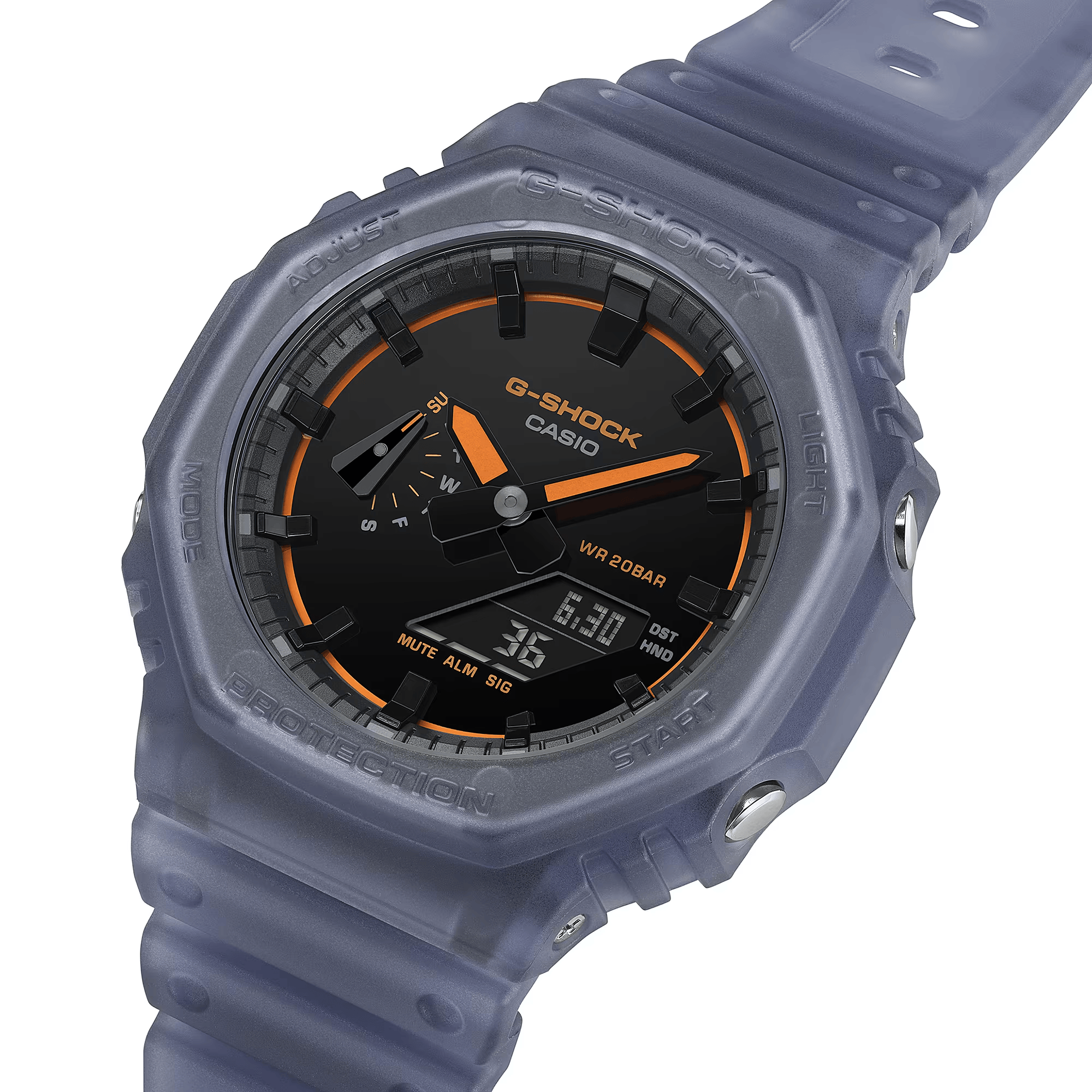 G-Shock Analog-Digital 2100 Series 45.4mm Black/Digital Dial Men's Watch GA2100K-2A