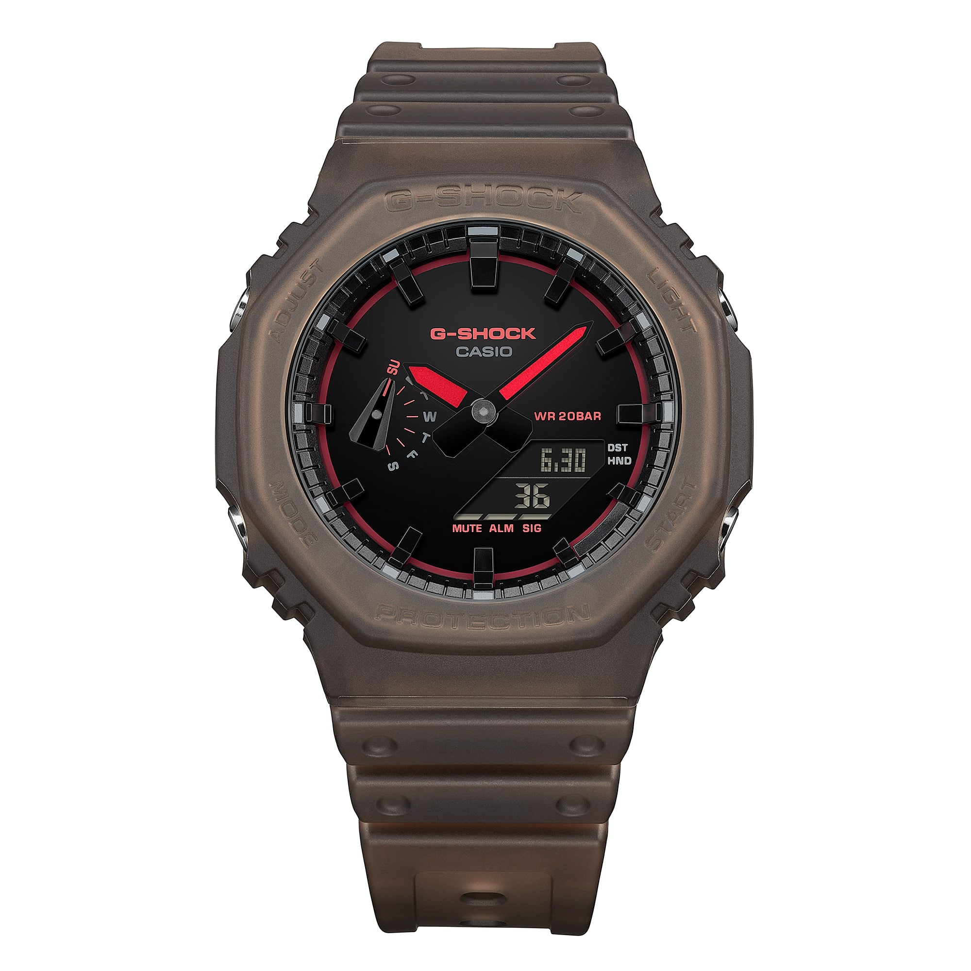 G-Shock Analog-Digital 2100 Series 45.4mm Black/Digital Dial Men's Watch GA2100K-5A
