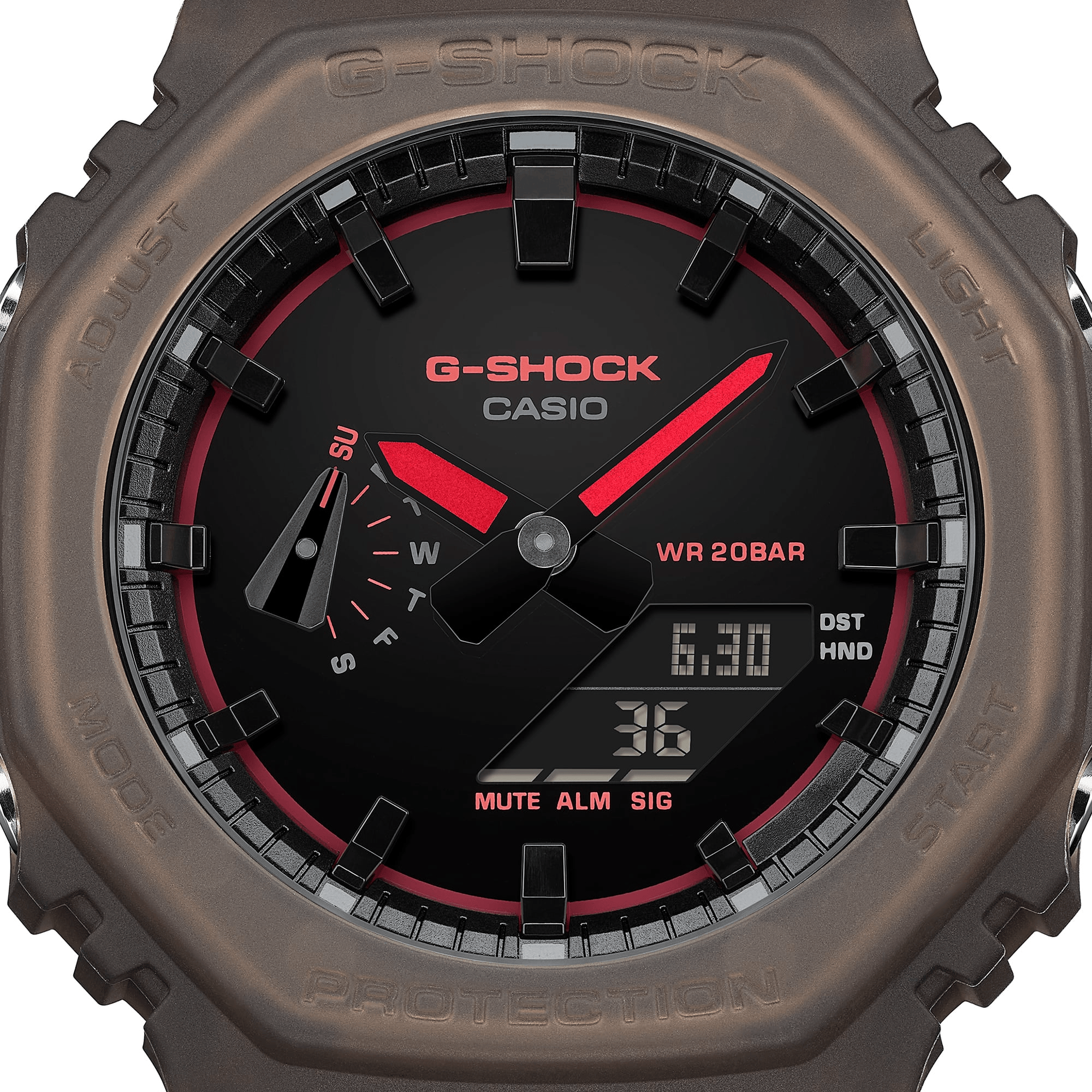 G-Shock Analog-Digital 2100 Series 45.4mm Black/Digital Dial Men's Watch GA2100K-5A