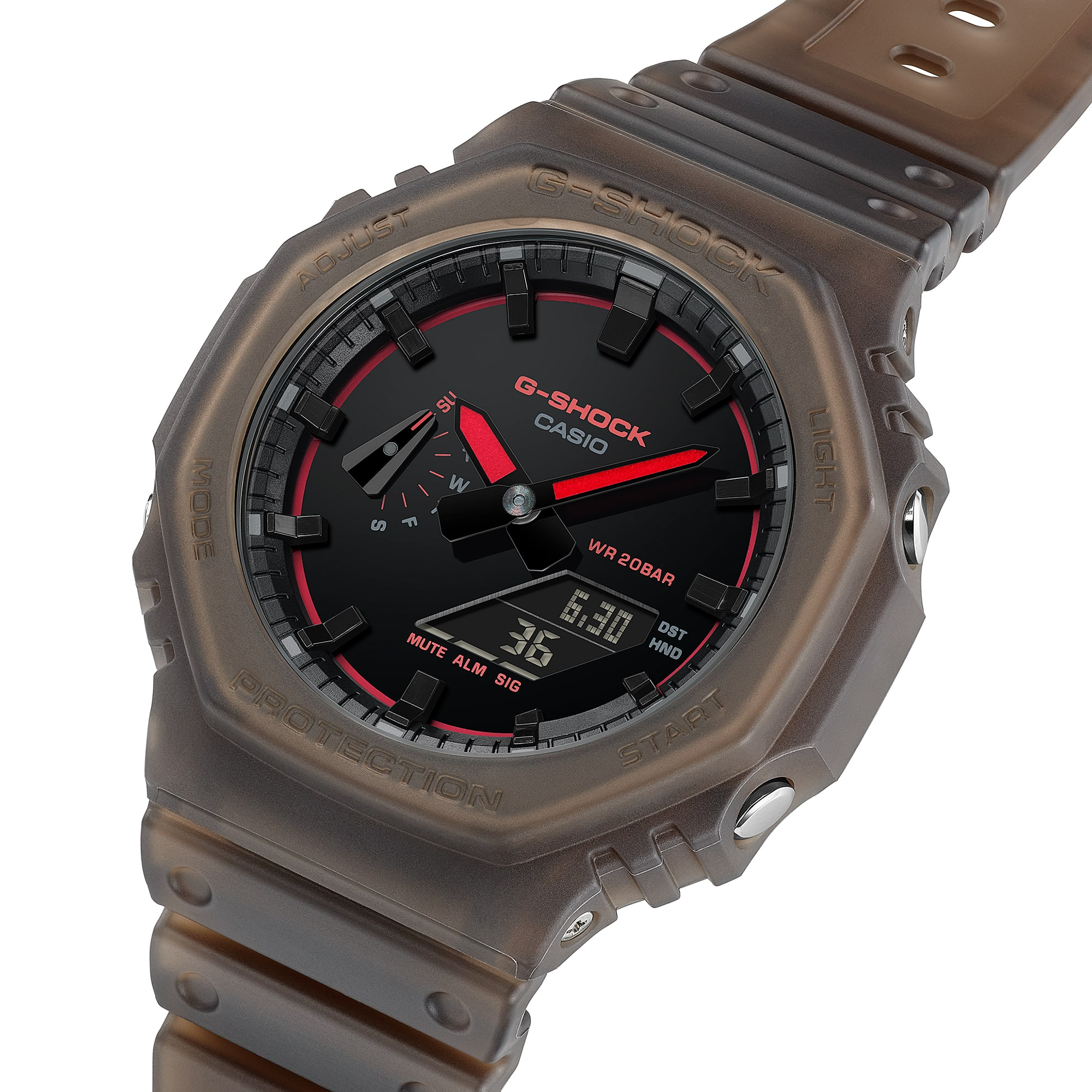 G-Shock Analog-Digital 2100 Series 45.4mm Black/Digital Dial Men's Watch GA2100K-5A