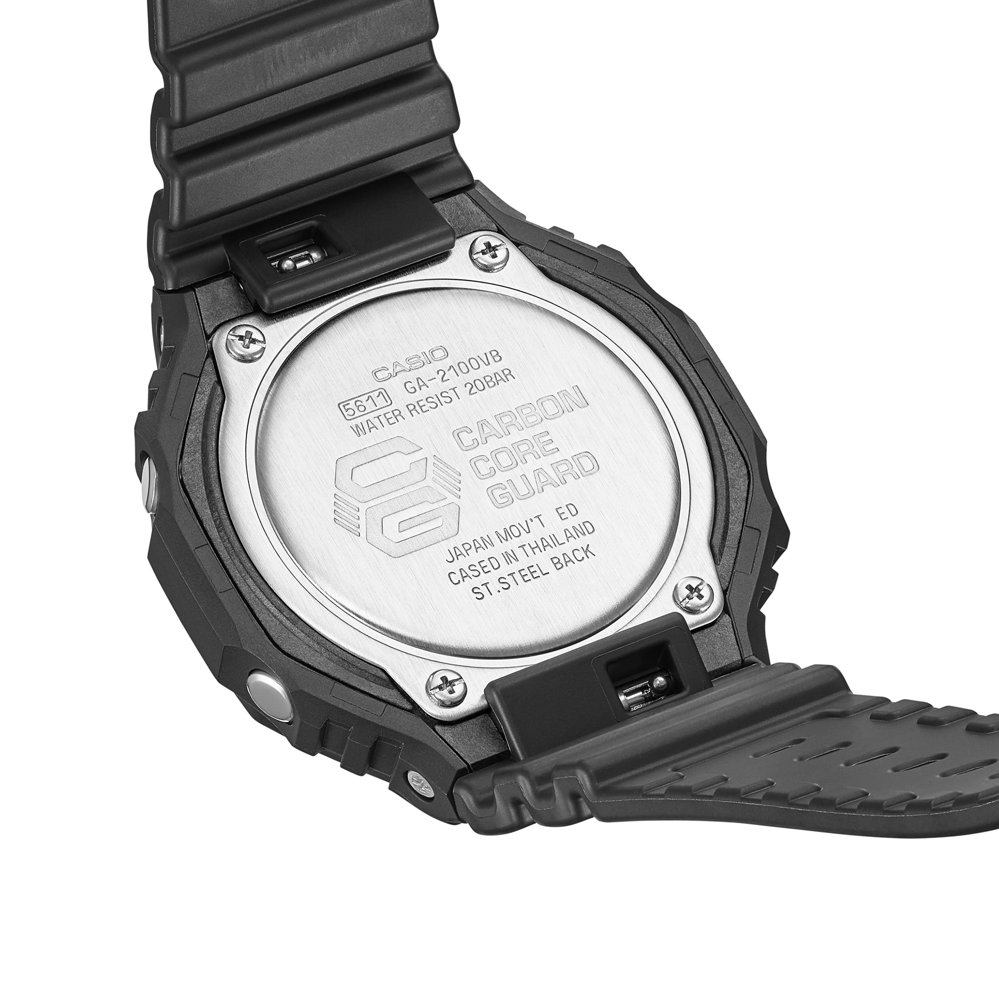 G-Shock GA-2100 Series 45.4mm Blue/Digital Dial Men's Watch GA2100VB-1A