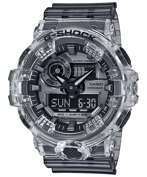G-Shock Analog-Digital GA-700 Series 53.4mm Grey/Digital Dial Men's Watch GA700SK-1A