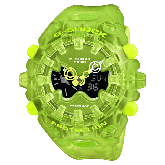 G-Shock Analog-Digital GA-V01 Series 58.2mm Neon Green-Digital Dial Men's Watch GAV01SKE-3A