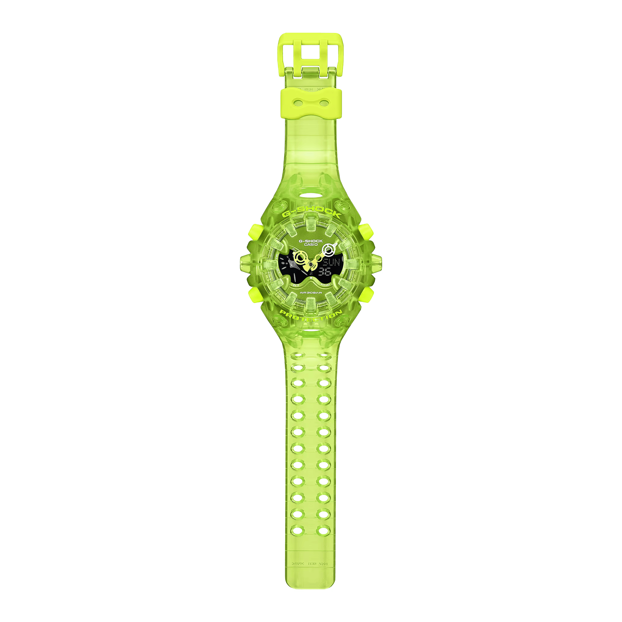 G-Shock Analog-Digital GA-V01 Series 58.2mm Neon Green-Digital Dial Men's Watch GAV01SKE-3A
