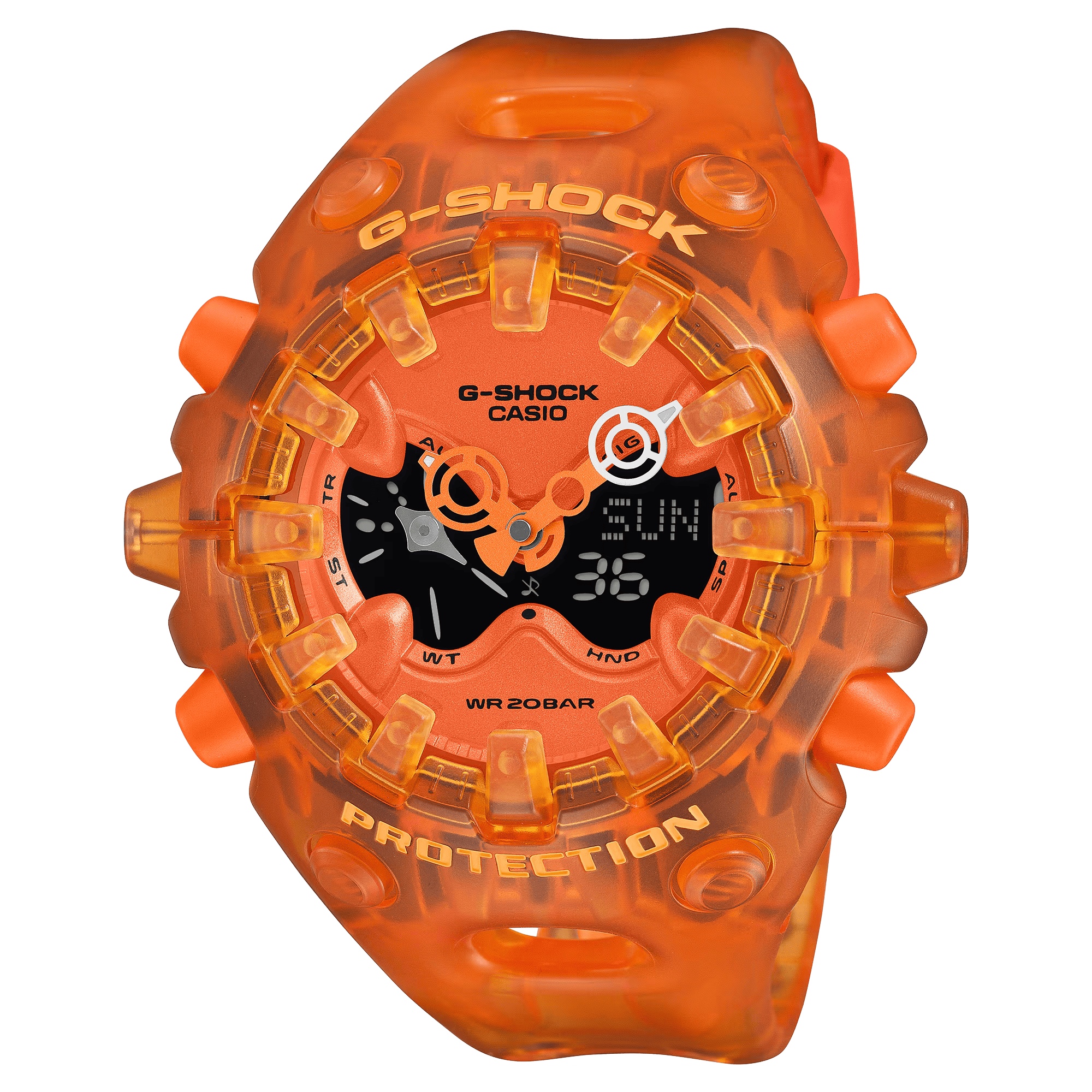 G-Shock Analog-Digital GA-V01 Series 58.2mm Bright Orange-Digital Dial Men's Watch GAV01SKE-4A
