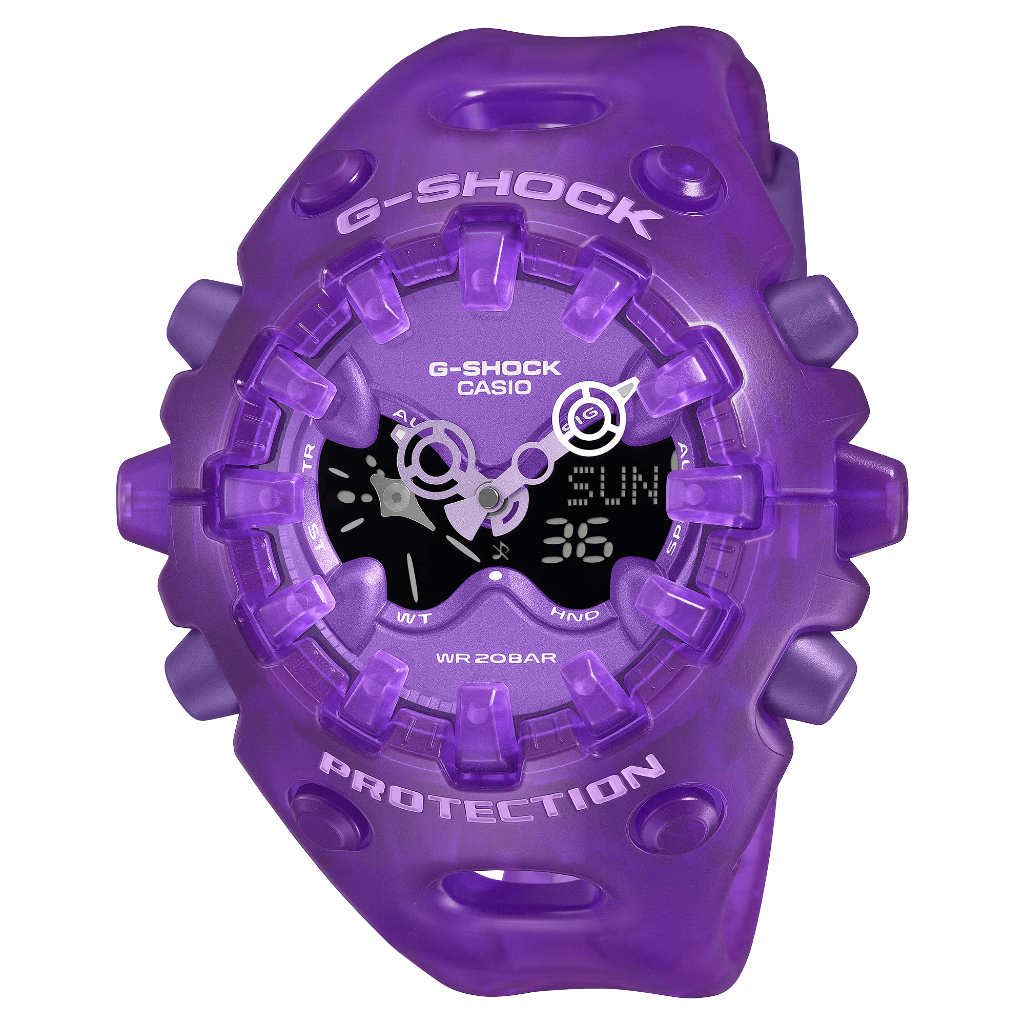 G-Shock Analog-Digital GA-V01 Series 58.2mm Deep Purple-Digital Dial Men's Watch GAV01SKE-6A