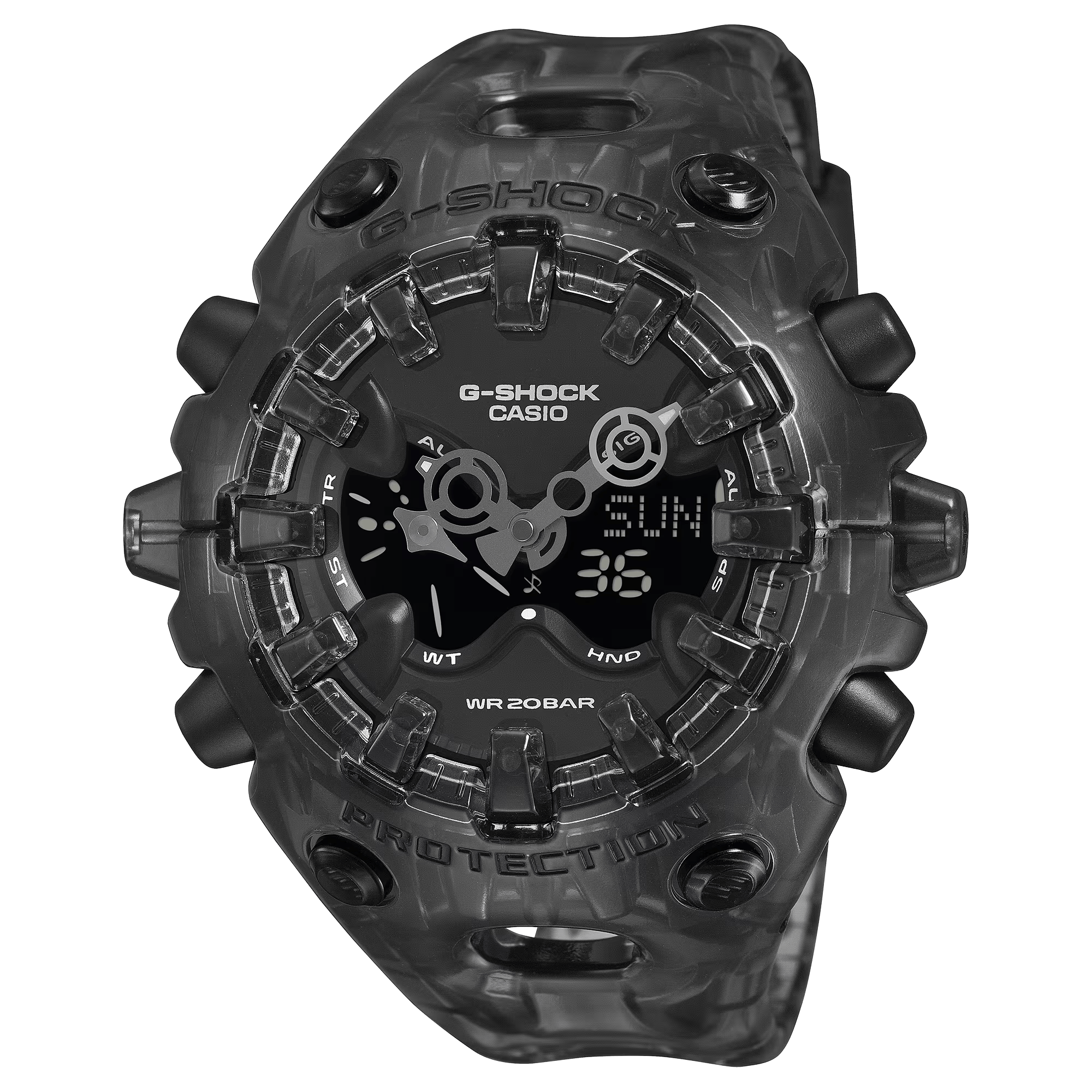 G-Shock Analog-Digital GA-V01 Series 58.2mm Smoky Black-Digital Dial Men's Watch GAV01SKE-8A